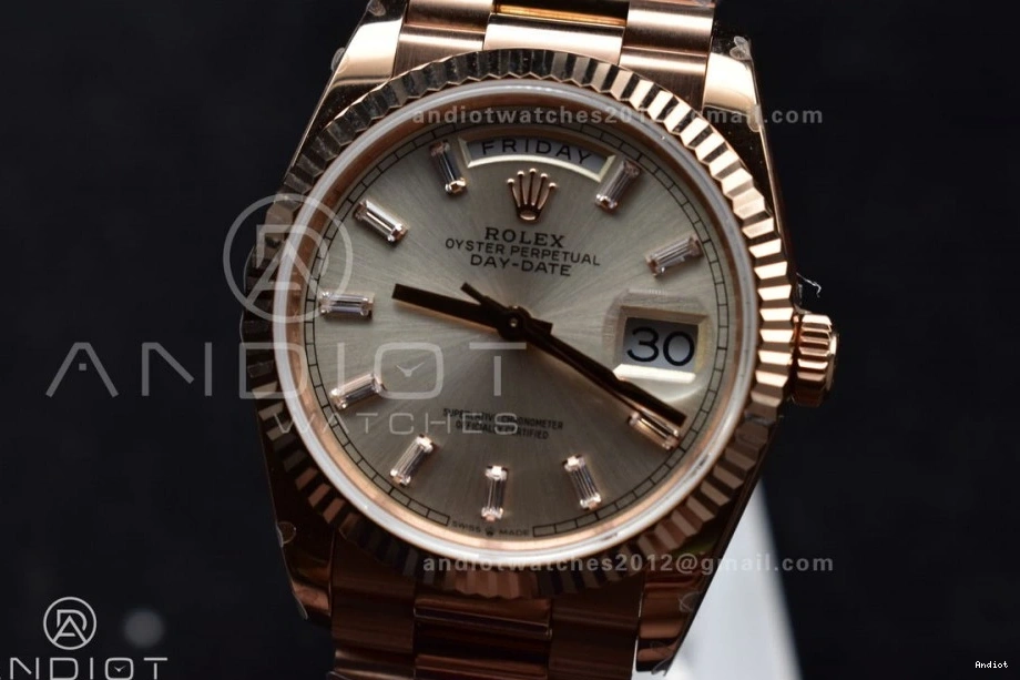 vr3255 904L Edition Silver Steel Weight) Best Bracelet (Gain Dial 36 with on RG President QF DayDate Diamond Stick V5 0219